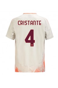 AS Roma Bryan Cristante #4 Voetbaltruitje Uit tenue 2024-25 Korte Mouw